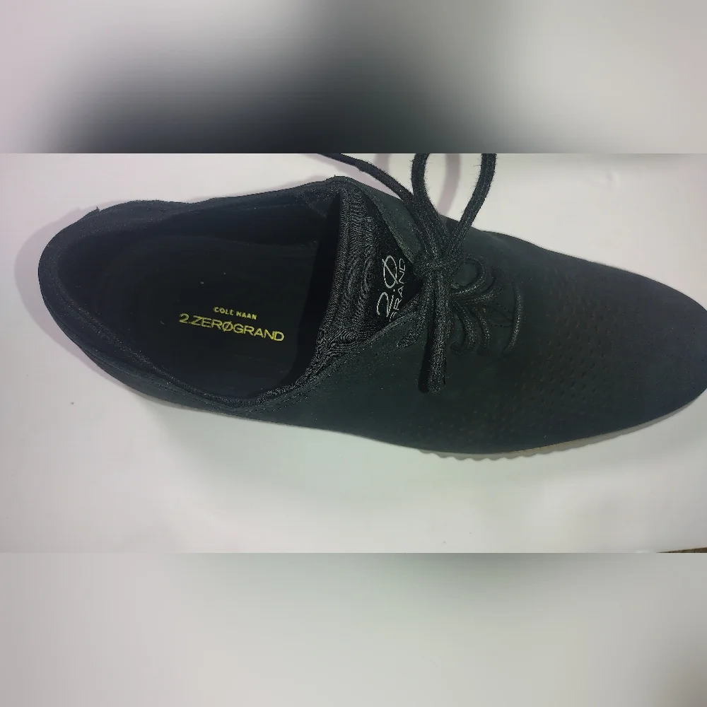 Cole Haan 2.0 ZEROGRAND LASER WING Black Leather Oxfords Loafers Size‎ 10.5 Wide - Picture 6 of 15